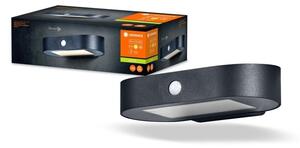 LED nástěnné světlo se senzorem IP44 SOLAR OVAL S teplá bílá