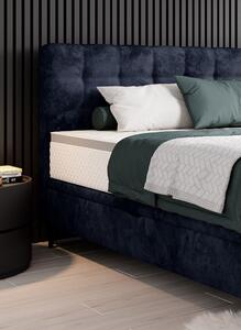 Luxusní postel Moe 140x200+matrace Unique Duo, černá Aphrodite