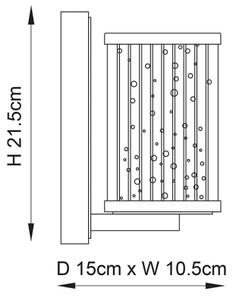 Endon 76259 - Nástěnné svítidlo EASTON 1xE14/6W/230V lesklý chrom