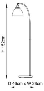 Endon 77862 - Stojací lampa HANSEN 1xE27/40W/230V měděná