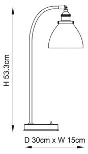 Endon 77859 - Stolní lampa HANSEN 1xE14/40W/230V mosaz