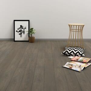 Samolepící podlahová prkna 4,46 m² 3 mm PVC šedo-hnědá