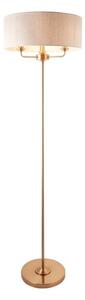 Endon 110724 - Stojací lampa HIGHCLERE 1xE14/40W/230V béžová/mosaz
