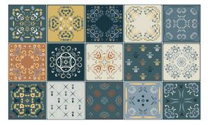 Sada 15 nástěnných samolepek Ambiance Wall Stickers Tiles Azulejos Rio Cuarto, 15 x 15 cm