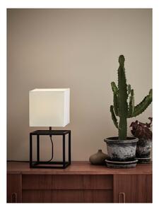 Černo-bílá stolní lampa Markslöjd Cube, 20 x 20 cm