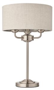 Endon 94369 - Stolní lampa HIGHCLERE 3xE14/18W/230V béžová/matný chrom