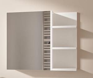 HAJDUK FURNITURE Koupelnová zrcadlová skříňka 60x50 cm bílá 1 dveře bez úchytek police vpravo