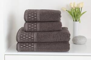 Ručník Porto taupe Hnědá 100% bavlna 50/100