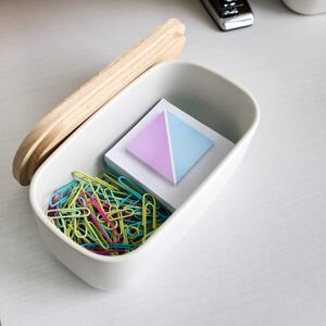 Keramický úložný box s víkem Eco Office – iDesign