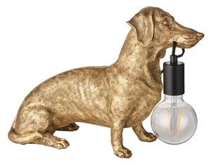 Endon 101187 - Stolní lampa DACHSHUND 1xE27/10W/230V zlatá