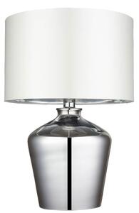 Endon 61198 - Stolní lampa WALDORF 1xE27/10W/230V lesklý chrom/bílá