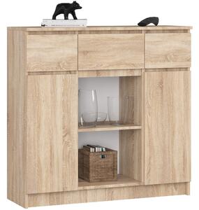 Ak furniture Komoda Baros 100 cm dub sonoma