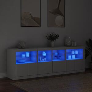 Příborník s LED osvětlením bílý 202 x 37 x 67 cm 3209009