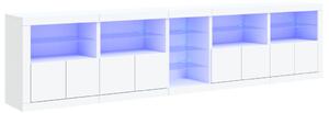 Příborník s LED osvětlením bílý 283 x 37 x 67 cm 3209023