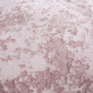 Růžové sametové prodloužené povlečení na dvoulůžko 230x220 cm Crushed – Catherine Lansfield