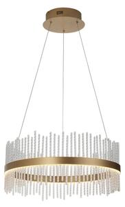 Endon 107671 - LED Stm. lustr na lanku ADRIEL LED/41W/230V 3000K zlatá/čirá