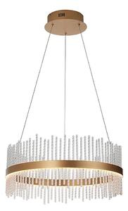 Endon 107671 - LED Stm. lustr na lanku ADRIEL LED/41W/230V 3000K zlatá/čirá