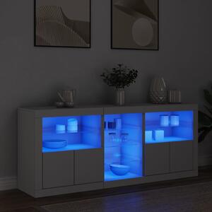 Příborník s LED osvětlením bílý 162 x 37 x 67 cm 3209030
