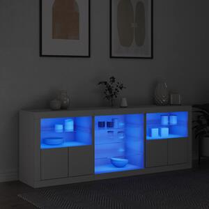 Příborník s LED osvětlením bílý 181,5 x 37 x 67 cm 3209037