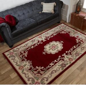 Červený vlněný koberec Flair Rugs Aubusson, 75 x 150 cm