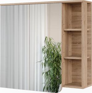 Zrcadlová skříňka Vicco Karen Sonoma/modrá 80 x 75 cm se zrcadlem, Model 54680