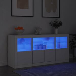 Příborník s LED osvětlením bílý 142,5 x 37 x 67 cm 3209065