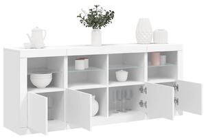 Příborník s LED osvětlením bílý 163 x 37 x 67 cm 3209072