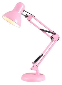 Stolní lampa SANDRIA L2861 SANDY růžová E27, 230V, max.40W