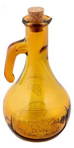 Žlutá láhev na ocet z recyklovaného skla Ego Dekor Di Vino, 500 ml