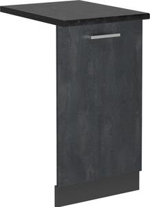 Čelní panel myčky Vicco R-Line Černý beton 45 cm , PD Antracit, Model 55100