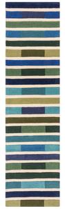 Flair Rugs koberce Ručně všívaný kusový koberec Illusion Piano Green/Multi - 60x230 cm