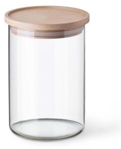 Simax 5152 skleněná dóza s dřevěným víčkem, 0,8 l