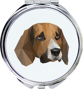 Beagle – Zrcadlo značky Art-Dog s fotografií a geometrickým vzorem