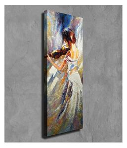 Nástěnný obraz na plátně Violin Player, 30 x 80 cm