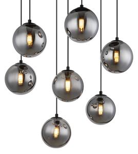 Globo 56133-7H - LED Lustr na lanku RIHA 7xG9/3,5W/230V kouřová/černá