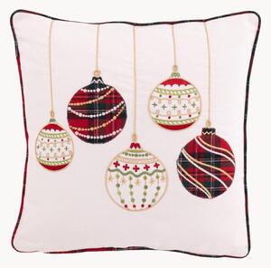 Bavlněný vánoční polštář Christmas Baubles