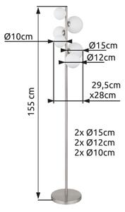 Globo 56140-6S - LED Stojací lampa RIHA 6xG9/3,5W/230V bílá