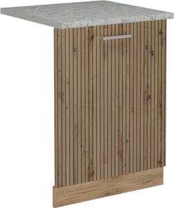 Čelní panel myčky Vicco R-Line Řemeslný dub 60 cm s pracovní deskou, Model 55132