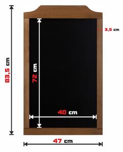 Probal TB4783-5 tabule černá křídová v dřevěném rámu 47 x 83 cm