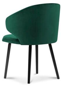 Lahvově zelená jídelní židle se sametovým potahem Windsor & Co Sofas Nemesis