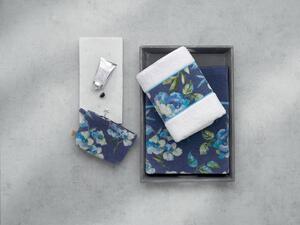 Feiler DIANA BLUE BORDER ručník 50 x 100 cm white