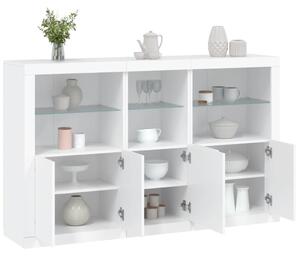 Příborník s LED osvětlením bílý 162 x 37 x 100 cm 3209142