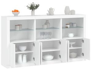Příborník s LED osvětlením bílý 181,5 x 37 x 100 cm 3209149