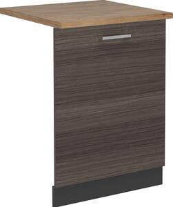 Čelní panel myčky Vicco R-Line Ušlechtilá šedá 60 cm , PD Dub, Model 55030