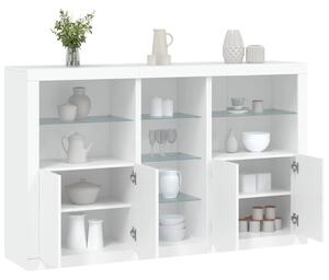 Příborník s LED osvětlením bílý 162 x 37 x 100 cm 3209170