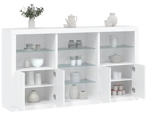 Příborník s LED osvětlením bílý 181,5 x 37 x 100 cm 3209177