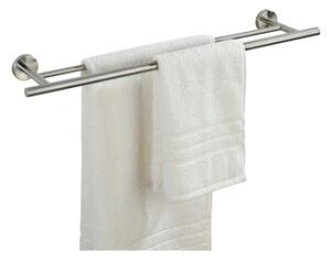 Nástěnný držák na ručníky z nerezové oceli v matně stříbrné barvě Bosio – Wenko