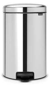 Brabantia pedálový odpadkový koš newIcon - 20 L lesklá ocel, kovové vědro