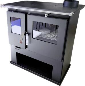 VERSO CS Kuchyňský sporák Sporák na dřevo Pečicí prostor Sporák na dřevo 7,7 kW Typ 1 BImSchV - 2