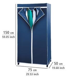 Modrá látková šatní skříň 75x150 cm Air - Wenko